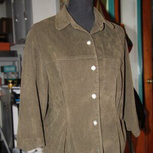 J Jill Blouse/ Jacket Olive Green size Small